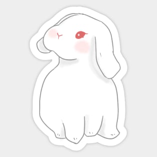 wonder rew holland lop rabbit | Bunniesmee Sticker